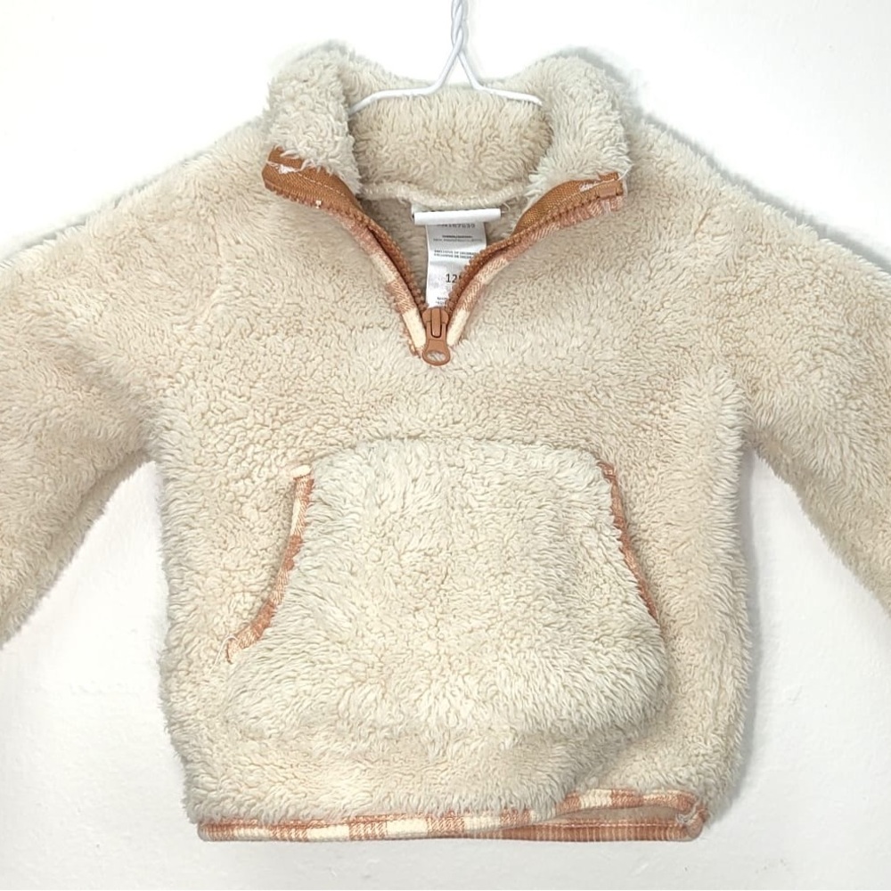 Nicole Miller Cream Sherpa Kids Pullover